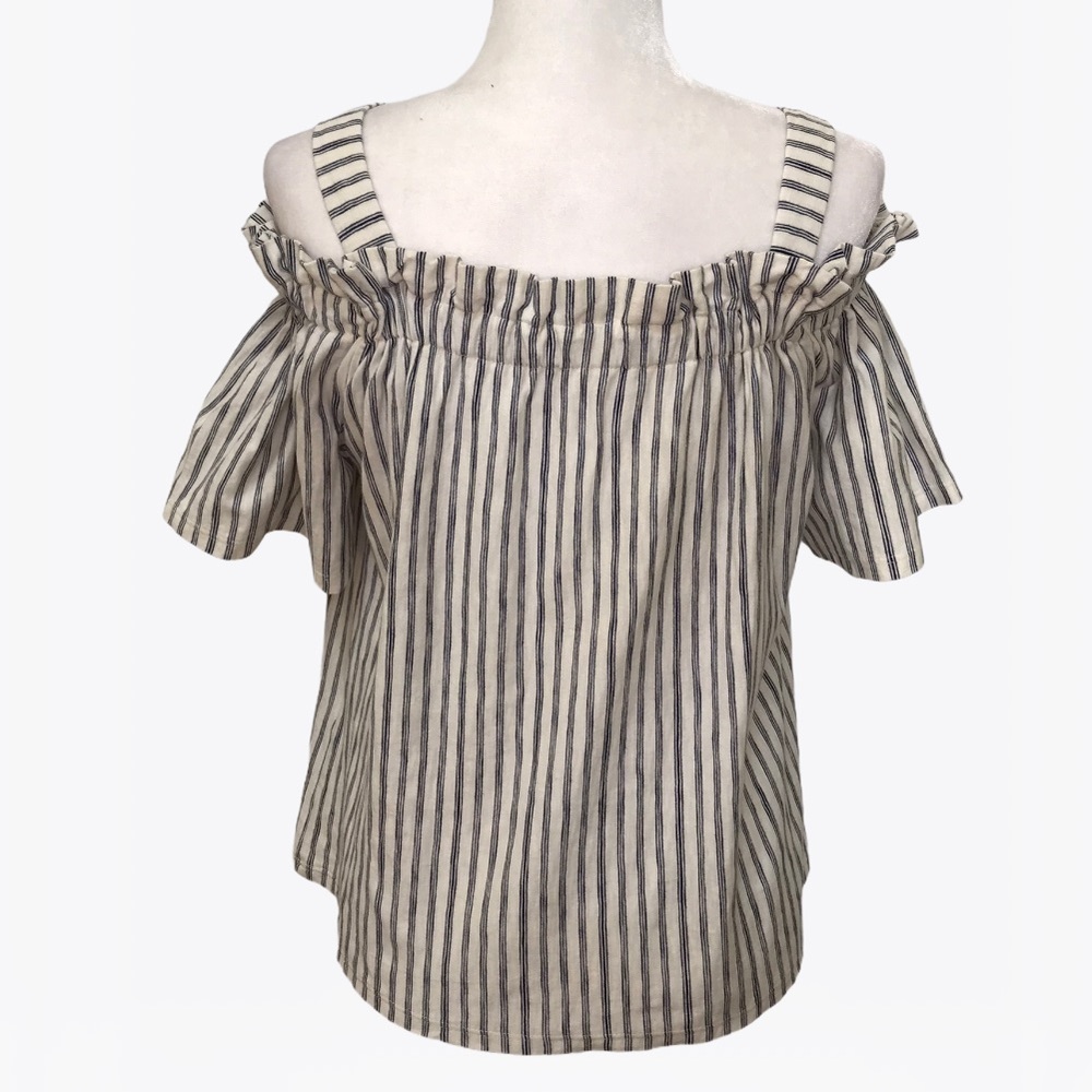 Lucky Brand 100% Cotton Off the Shoulder Top - S - Picture 5 of 16